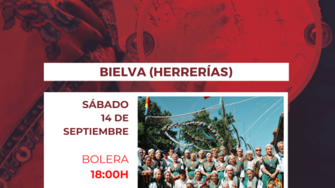 Sábado 14 de septiembre, 18.00 Grupo de Danzas Virgen de las Lindes y del Carmen en Bielva