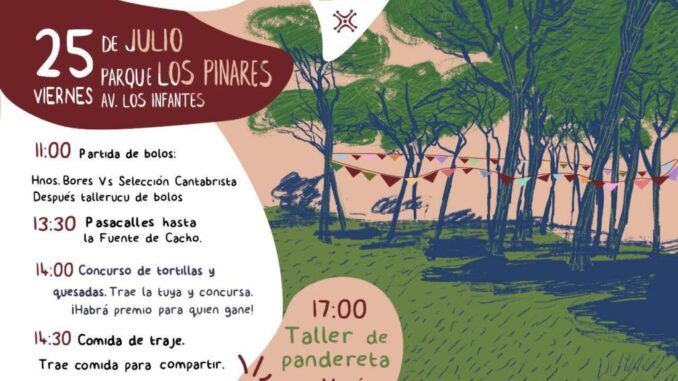 Viernes 25 de julio, 11.00 Fiesta de Santiago con Cantabristas en Santander.
