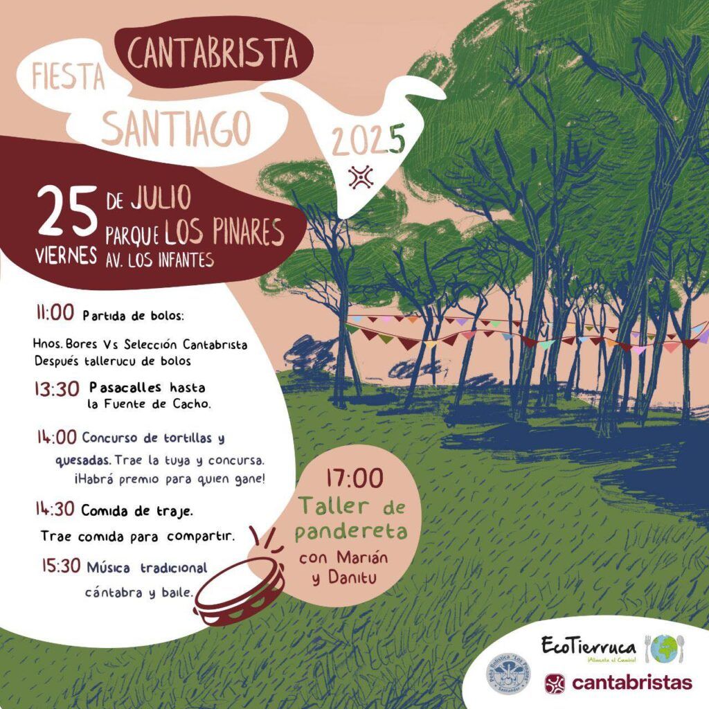 Viernes 25 de julio, 11.00 Fiesta de Santiago con Cantabristas en Santander.