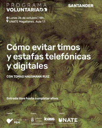Santander acoge una charla gratuita sobre cómo evitar timos y estafas telefónicas y digitales Santander acoge una charla gratuita sobre cómo evitar timos y estafas telefónicas y digitales